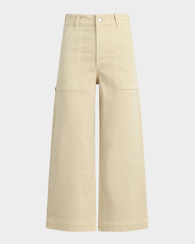 The Chloe Wide-Leg Cropped Utility Pants